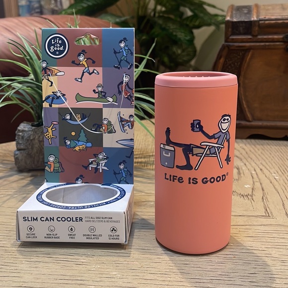 Slim can cooler LIFE IS GOOD - Picture 5 of 7